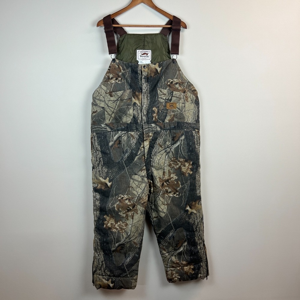 Duxbak Insulated Camo Bib Overalls Men's 2XL Regular Hunting Camouflage 46-48